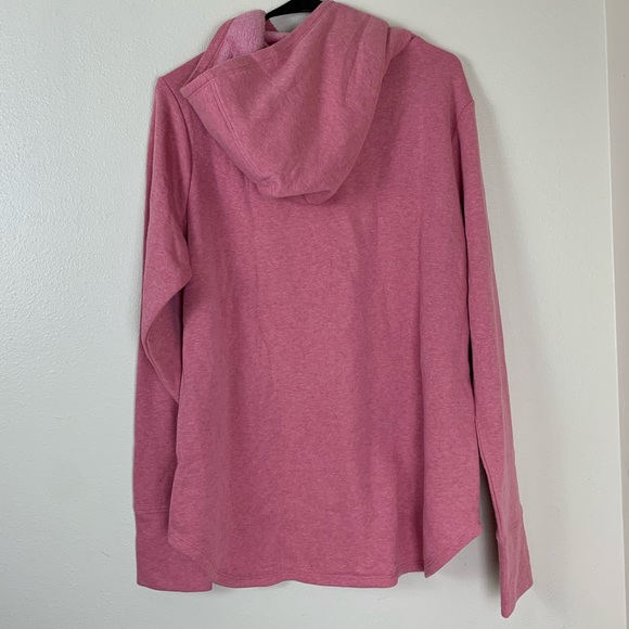 Athletic Works sweatshirt size Large thin sweatshirt hoodie pink basic running - Picture 2 of 3